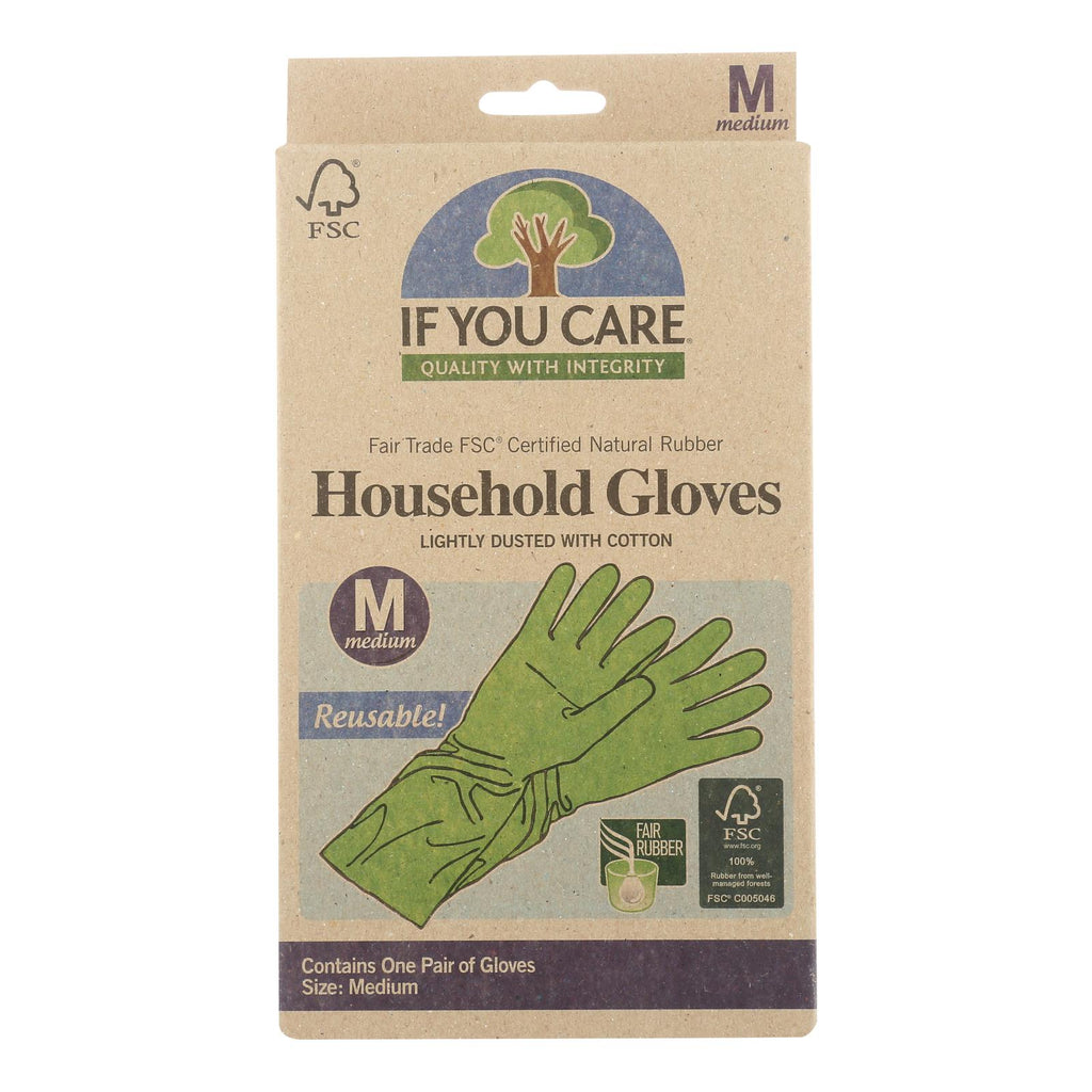 If You Care Household Gloves - Medium - 12 Pairs - Lakehouse Foods
