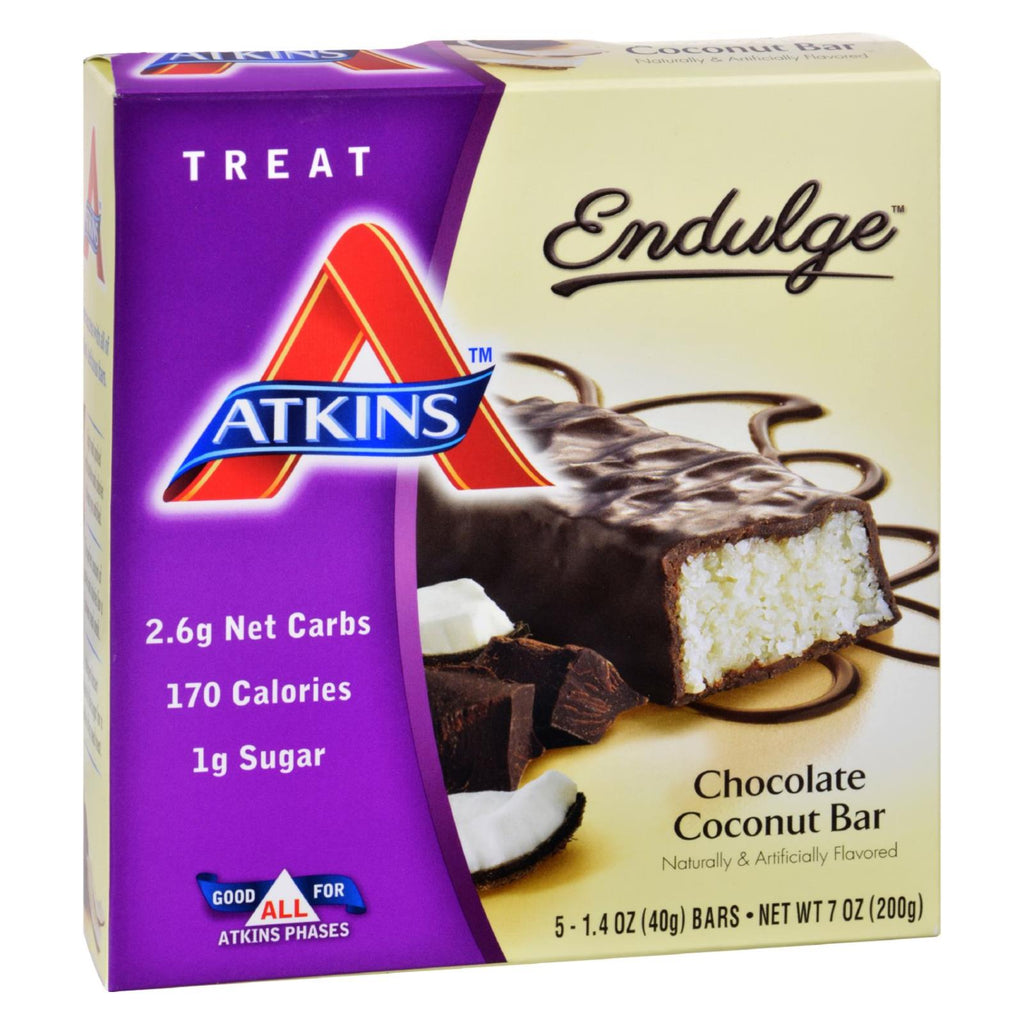Atkins Endulge Chocolate Coconut Bar - 5-1.4 Oz - Lakehouse Foods
