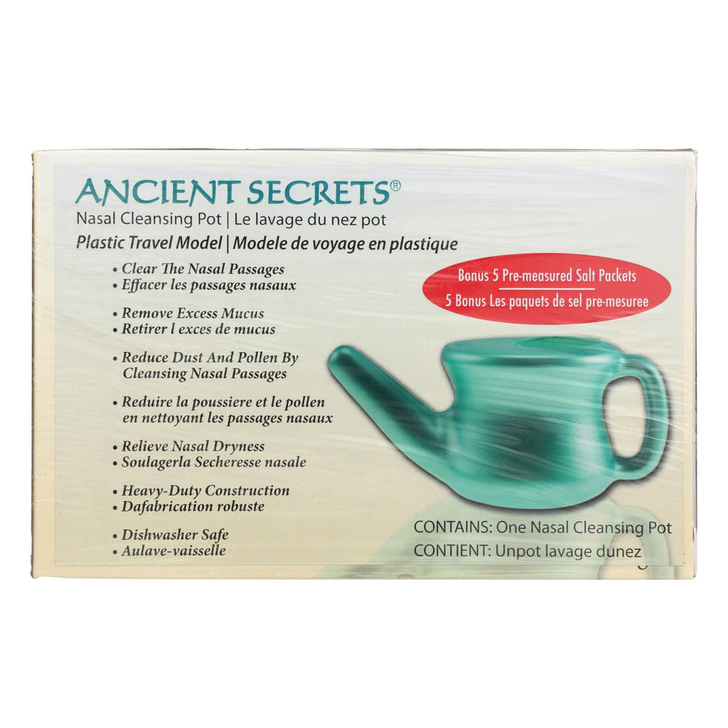 Ancient Secrets Nasal Cleansing Neti Pot - Plastic - 1 Pot - Lakehouse Foods