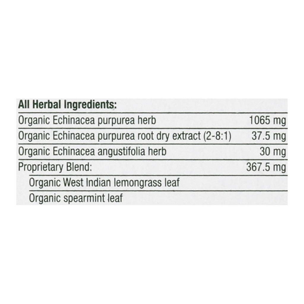 Traditional Medicinals Organic Echinacea Plus Herbal Tea - 16 Tea Bags - Case Of 6 - Lakehouse Foods