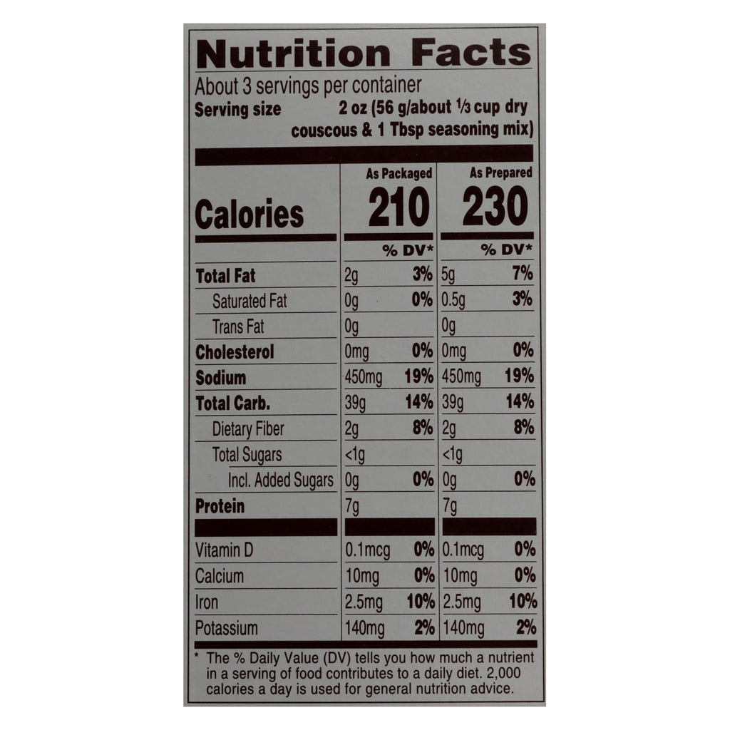 Near East Couscous Mix - Toasted Pine Nut - Case Of 12 - 5.6 Oz. - Lakehouse Foods