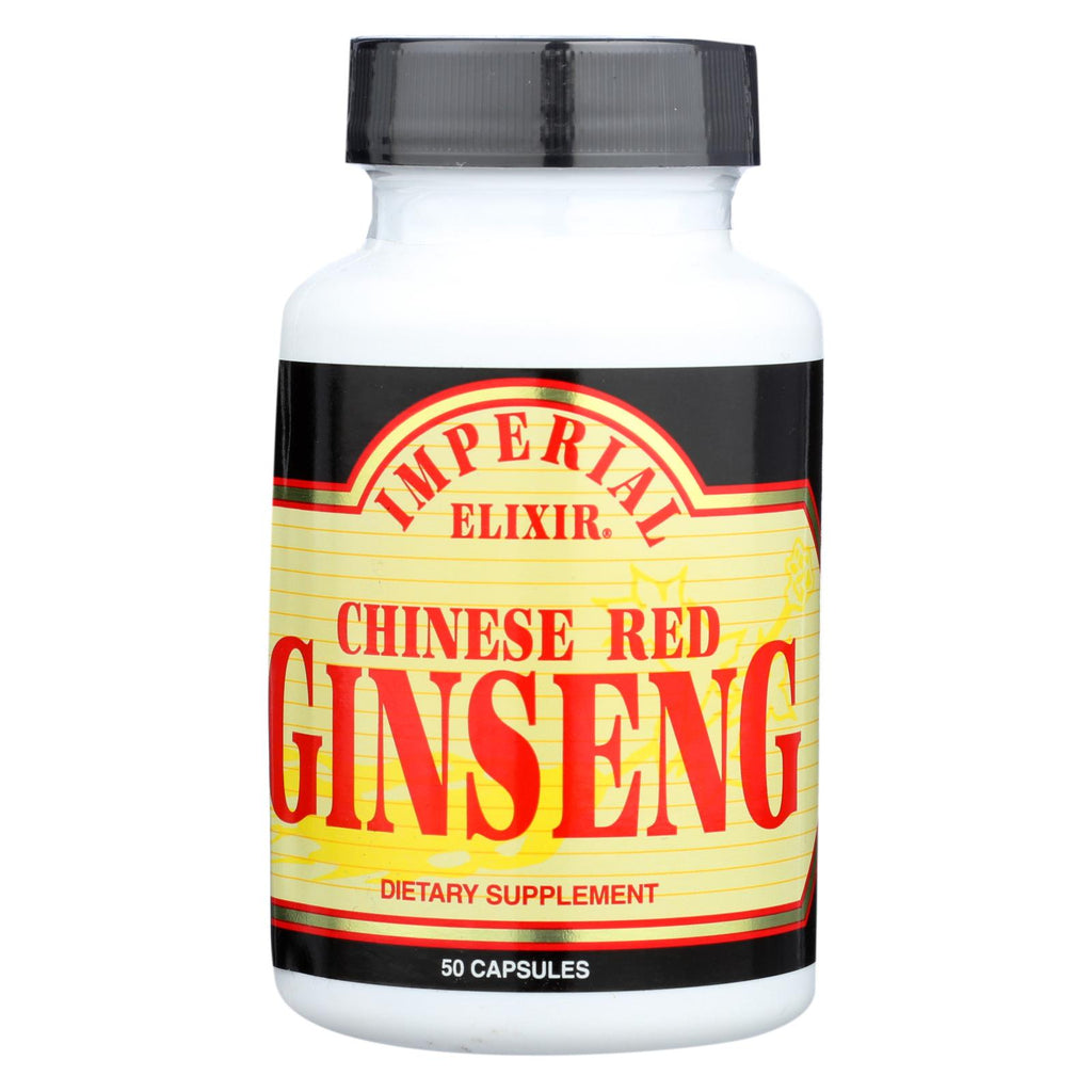 Imperial Elixir Chinese Red Ginseng - 500 Mg - 50 Capsules - Lakehouse Foods