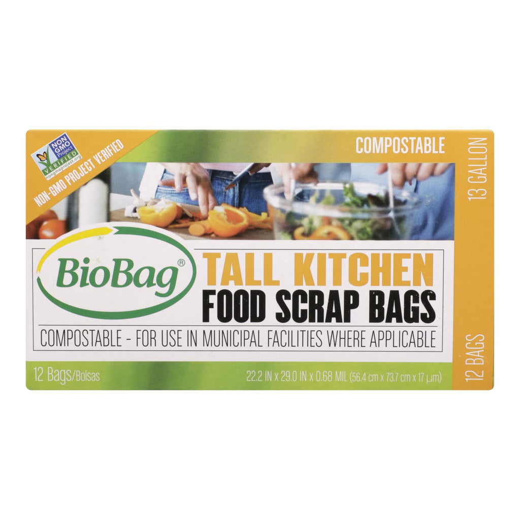 Biobag - 13 Gallon Tall Food Waste Bags - Case Of 12 - 12 Count - Lakehouse Foods