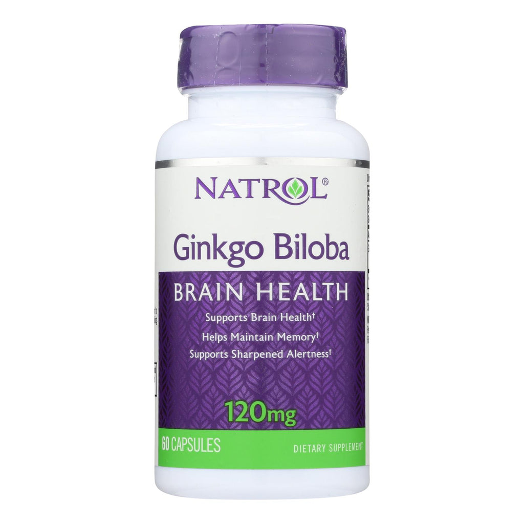 Natrol Ginkgo Biloba - 120 Mg - 60 Capsules - Lakehouse Foods