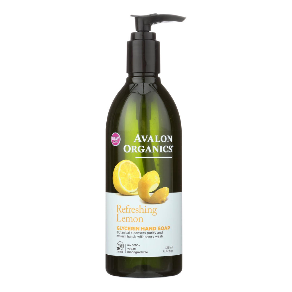 Avalon Organics Glycerin Liquid Hand Soap Lemon - 12 Fl Oz - Lakehouse Foods