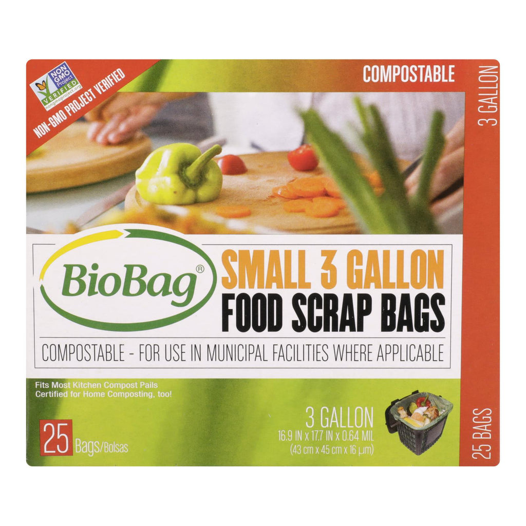 Biobag - 3 Gallon Compost-waste Bags - Case Of 12 - 25 Count - Lakehouse Foods