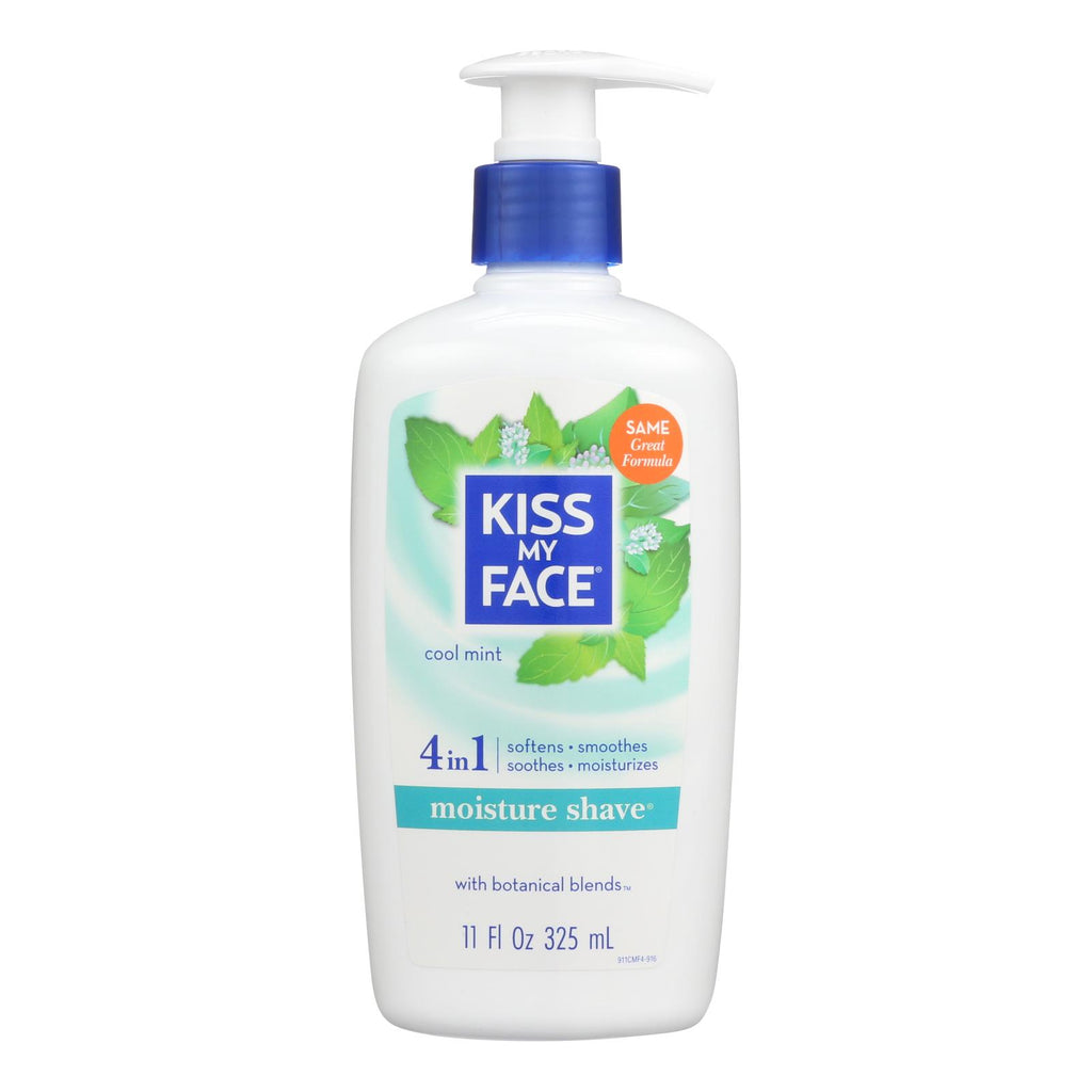 Kiss My Face Moisture Shave Cool Mint - 11 Fl Oz - Lakehouse Foods