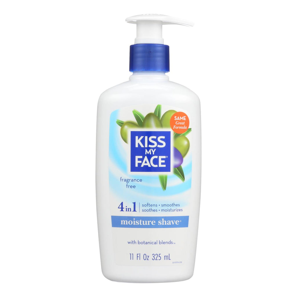 Kiss My Face Moisture Shave Fragrance Free - 11 Fl Oz - Lakehouse Foods