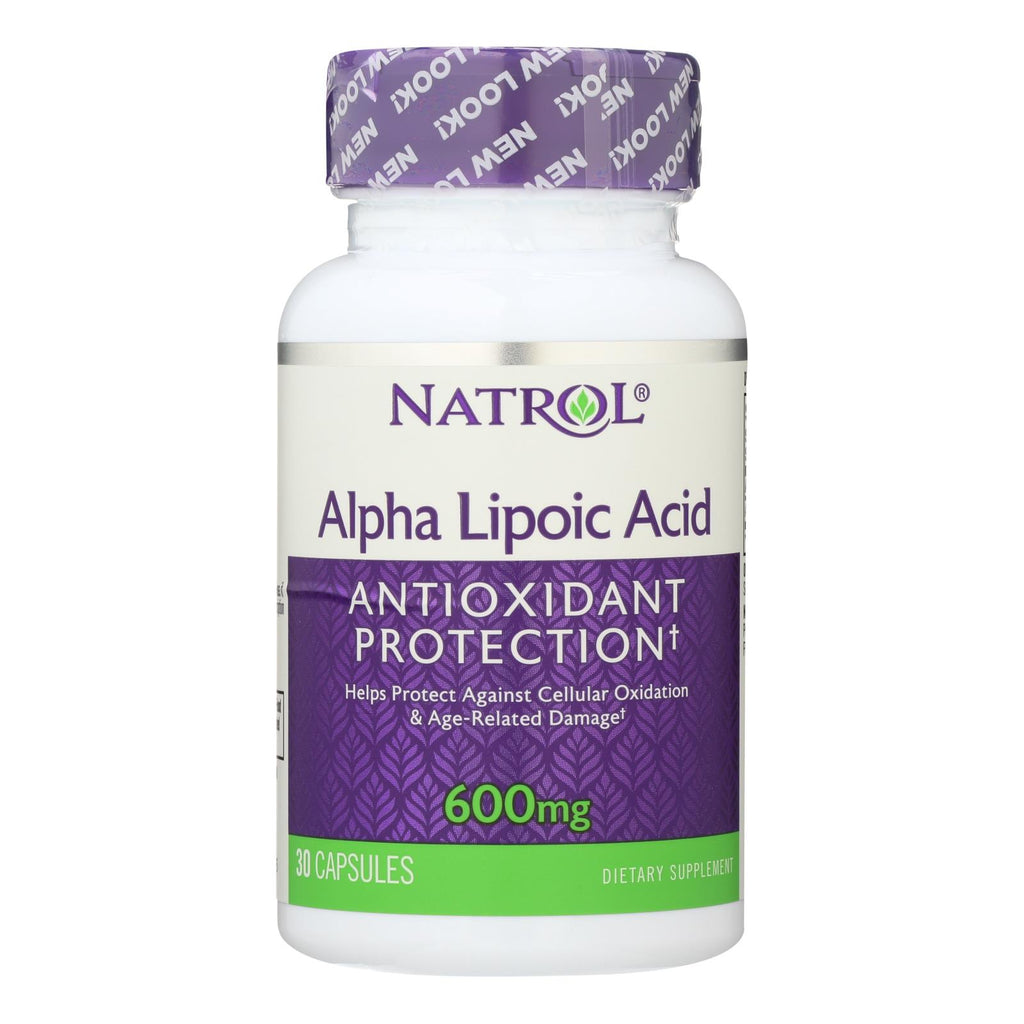 Natrol Alpha Lipoic Acid - 600 Mg - 30 Capsules - Lakehouse Foods