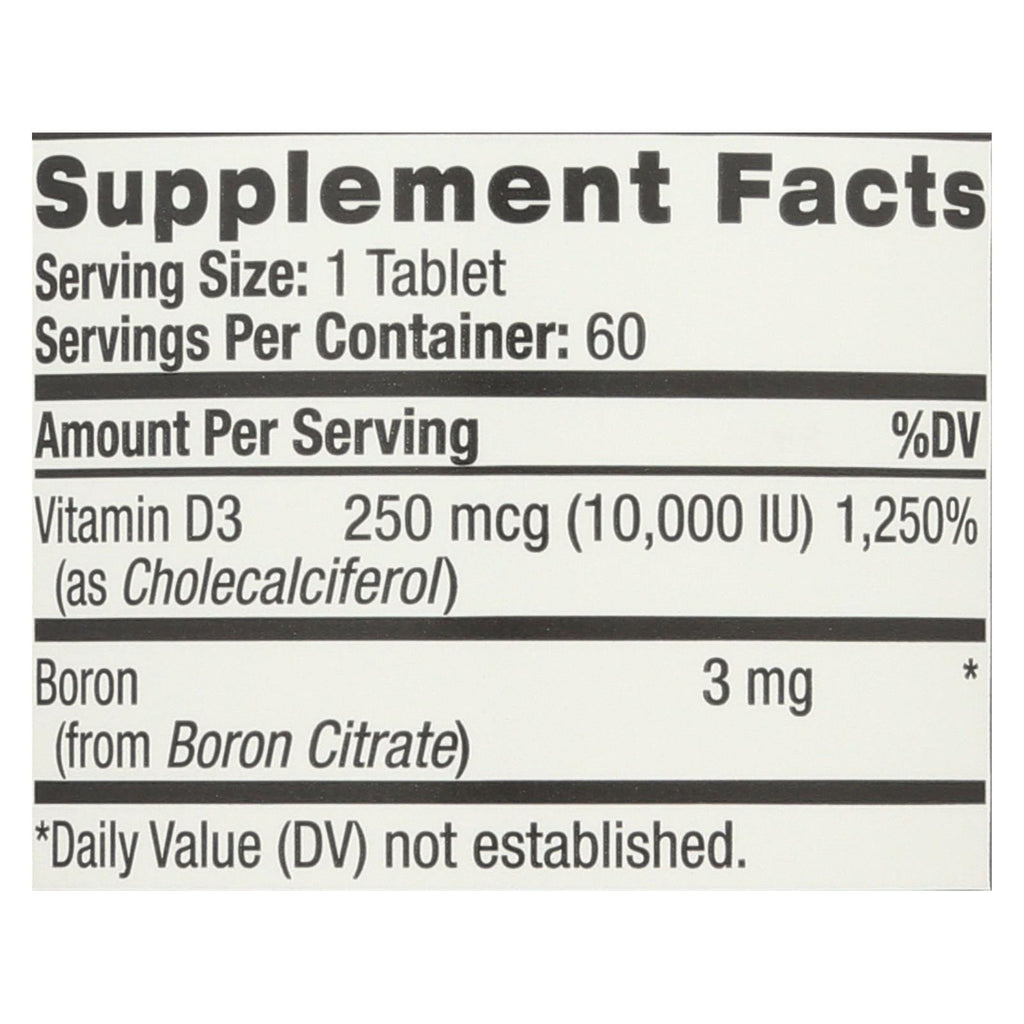 Natrol Vitamin D3 - 10000 Iu - 60 Tablets - Lakehouse Foods