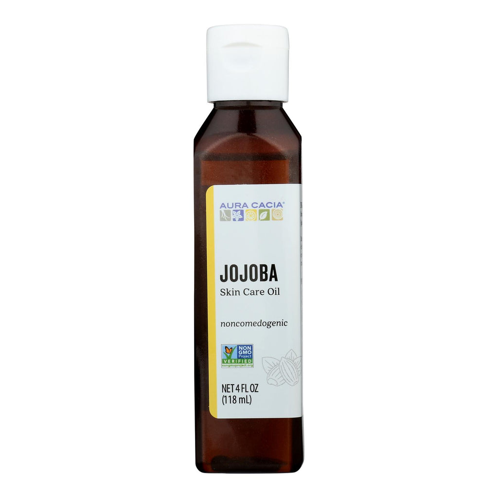 Aura Cacia - Jojoba Natural Skin Care Oil - 4 Fl Oz - Lakehouse Foods