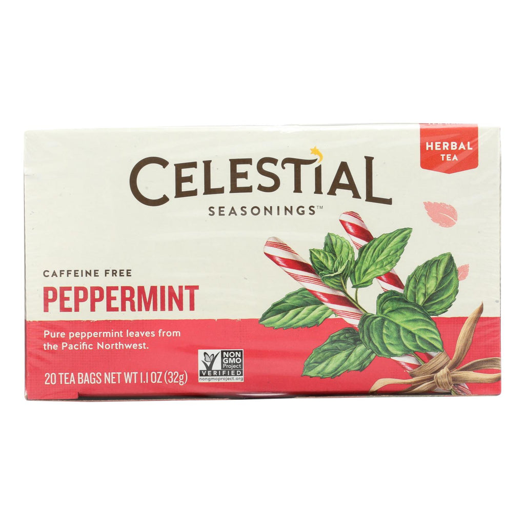 Celestial Seasonings Herb Tea Peppermint - 20 Tea Bags - Case Of 6 - Lakehouse Foods