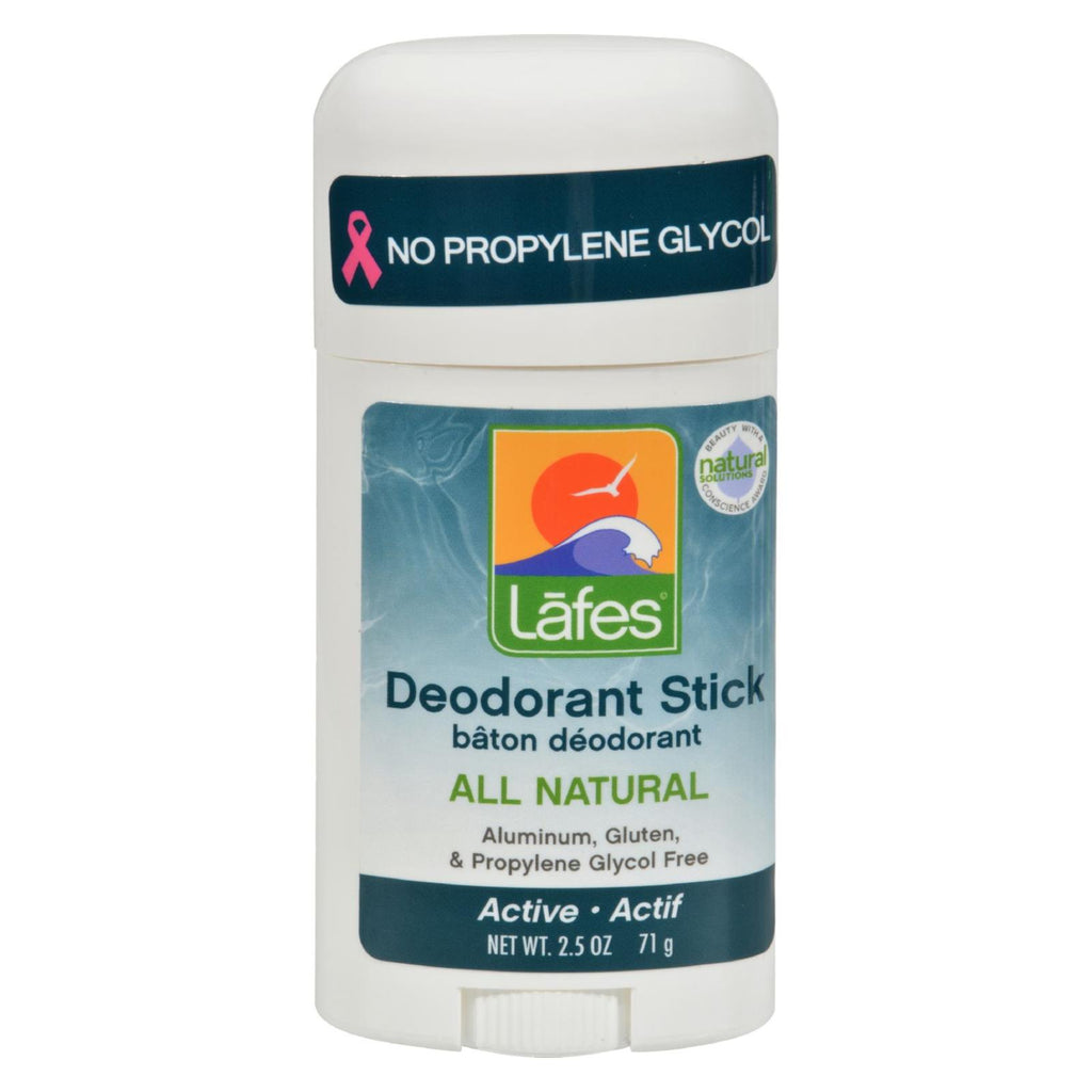 Lafe's Natural And Organic Deodorant Stick With Organic Hemp Oil - 2.5 Oz - Lakehouse Foods