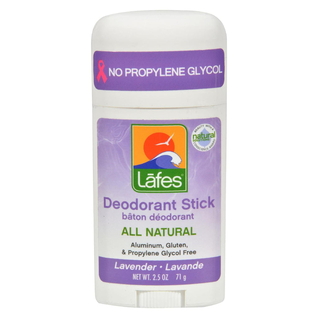 Lafe's Natural Body Care Natural And Organic Deodorant Stick - Lavender - 2.5 Oz - Lakehouse Foods