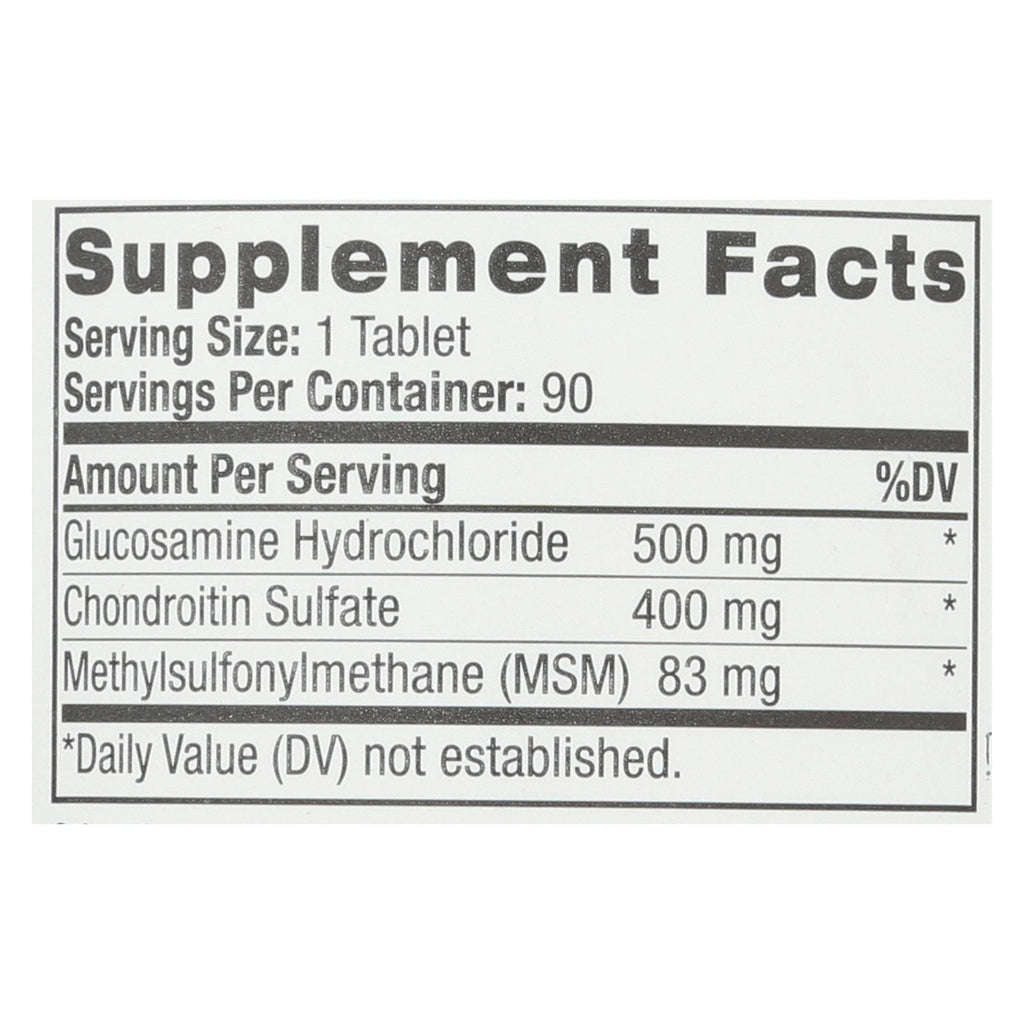 Natrol Glucosamine Chondroitin And Msm - 90 Tablets - Lakehouse Foods