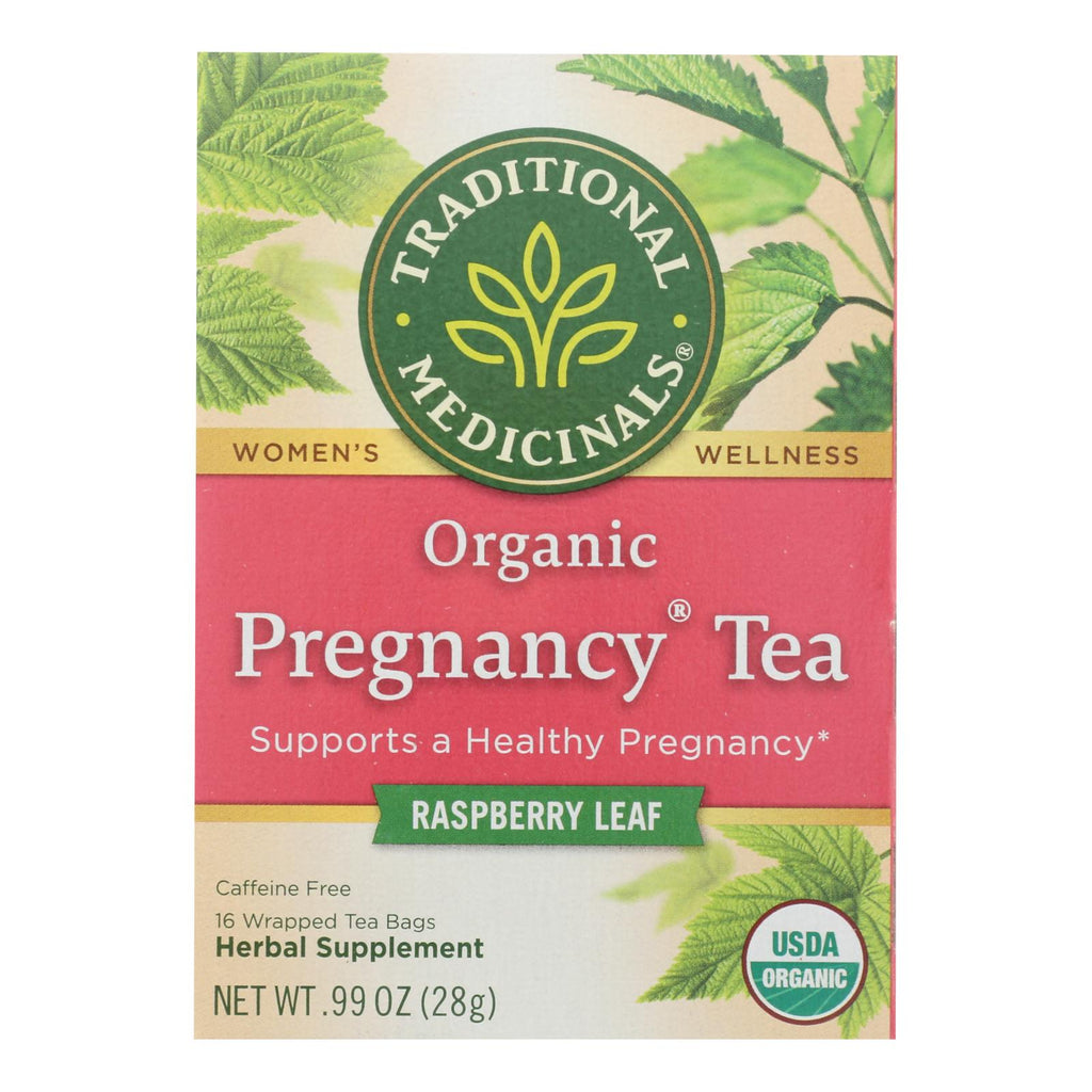 Traditional Medicinals Organic Pregnancy Herbal Tea - 16 Tea Bags - Case Of 6 - Lakehouse Foods