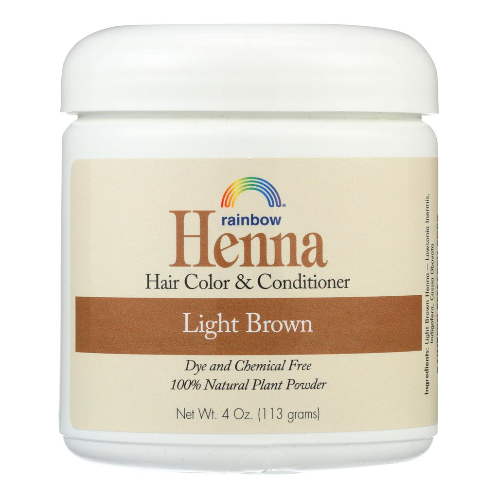Rainbow Research Henna Hair Color And Conditioner Persian Light Brown - 4 Oz - Lakehouse Foods