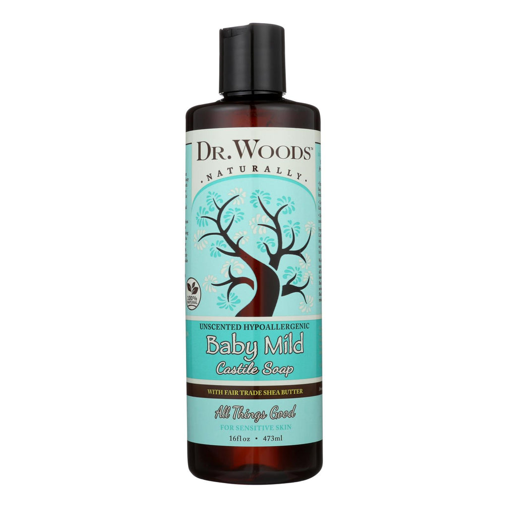 Dr. Woods Shea Vision Pure Castile Soap Baby Mild With Organic Shea Butter - 16 Fl Oz - Lakehouse Foods