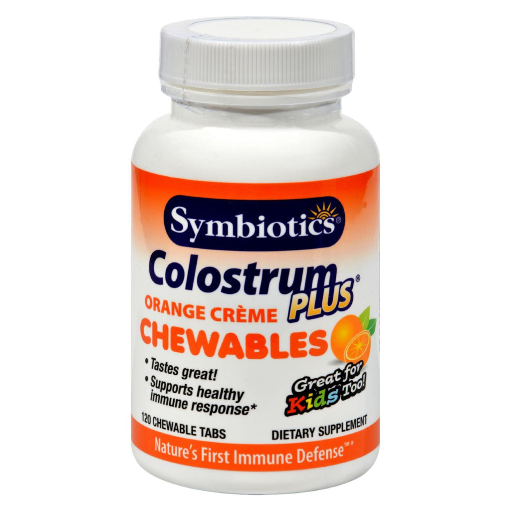 Symbiotics Colostrum Plus Orange - 120 Chewables - Lakehouse Foods