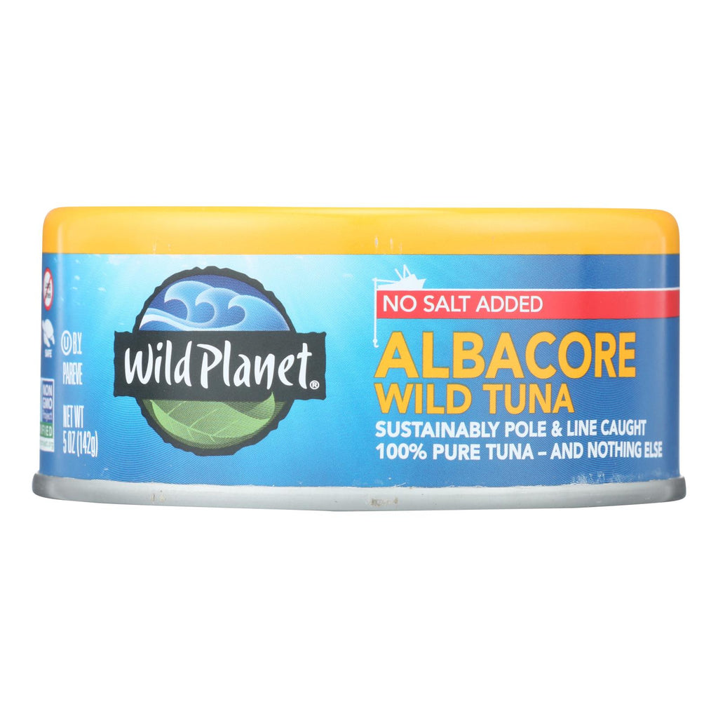 Wild Planet Wild Albacore Tuna - No Salt Added - Case Of 12 - 5 Oz. - Lakehouse Foods