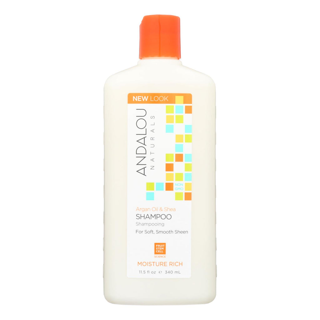 Andalou Naturals Moisture Rich Shampoo Argan And Sweet Orange - 11.5 Fl Oz - Lakehouse Foods
