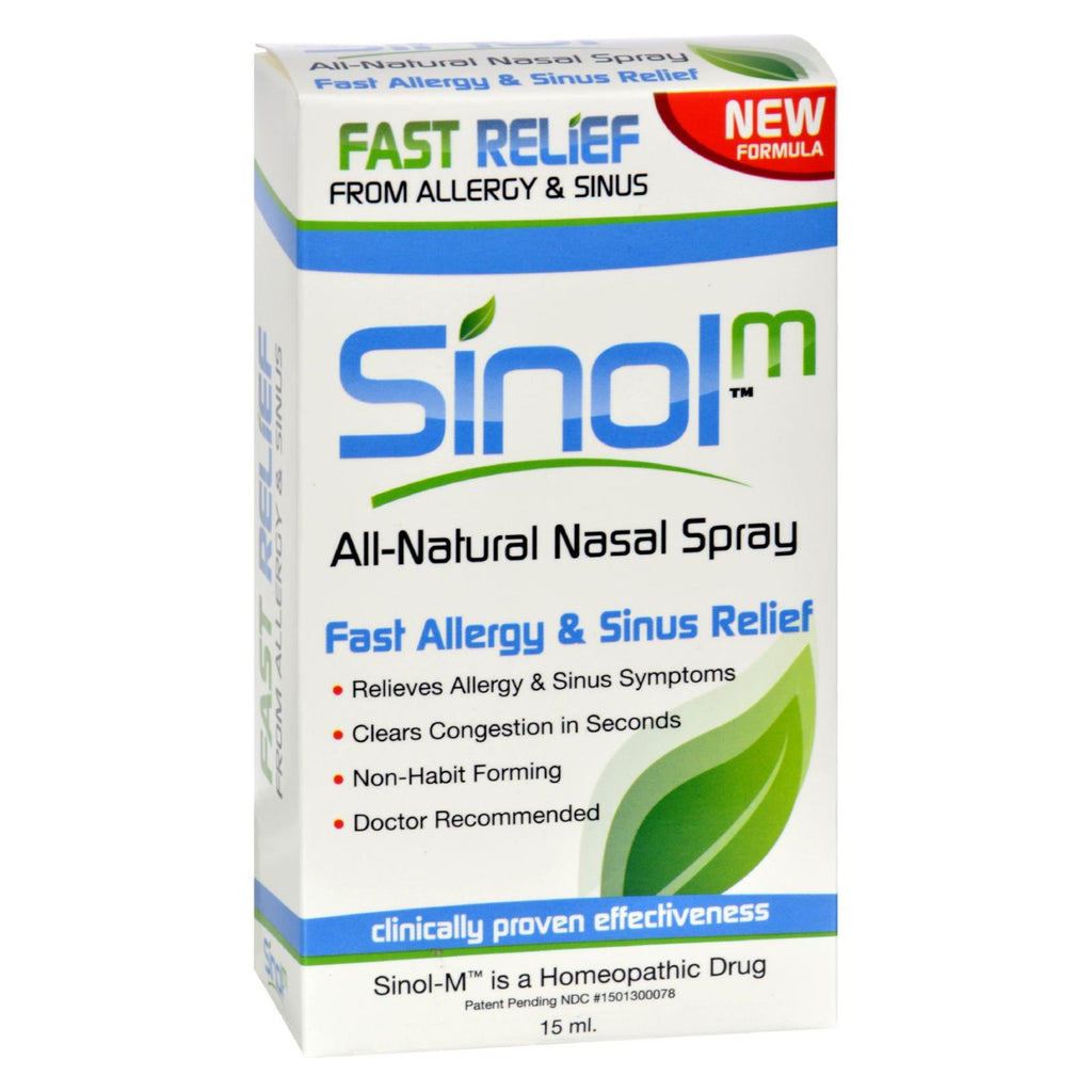 Sinol Sinol-m Homeopathic Allergy And Sinus Relief - 15 Ml - Lakehouse Foods