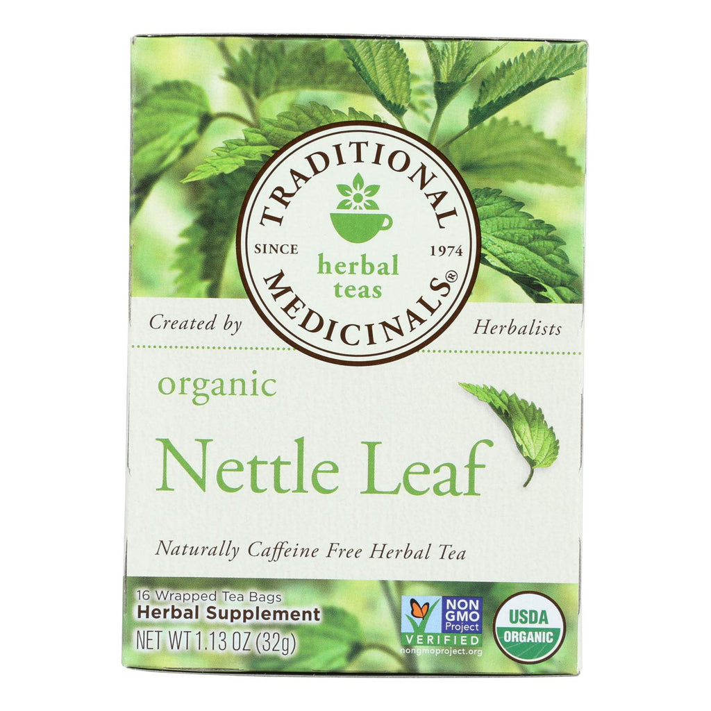 Traditional Medicinals Organic Nettle Leaf Herbal Tea - 16 Tea Bags - Case Of 6 - Lakehouse Foods
