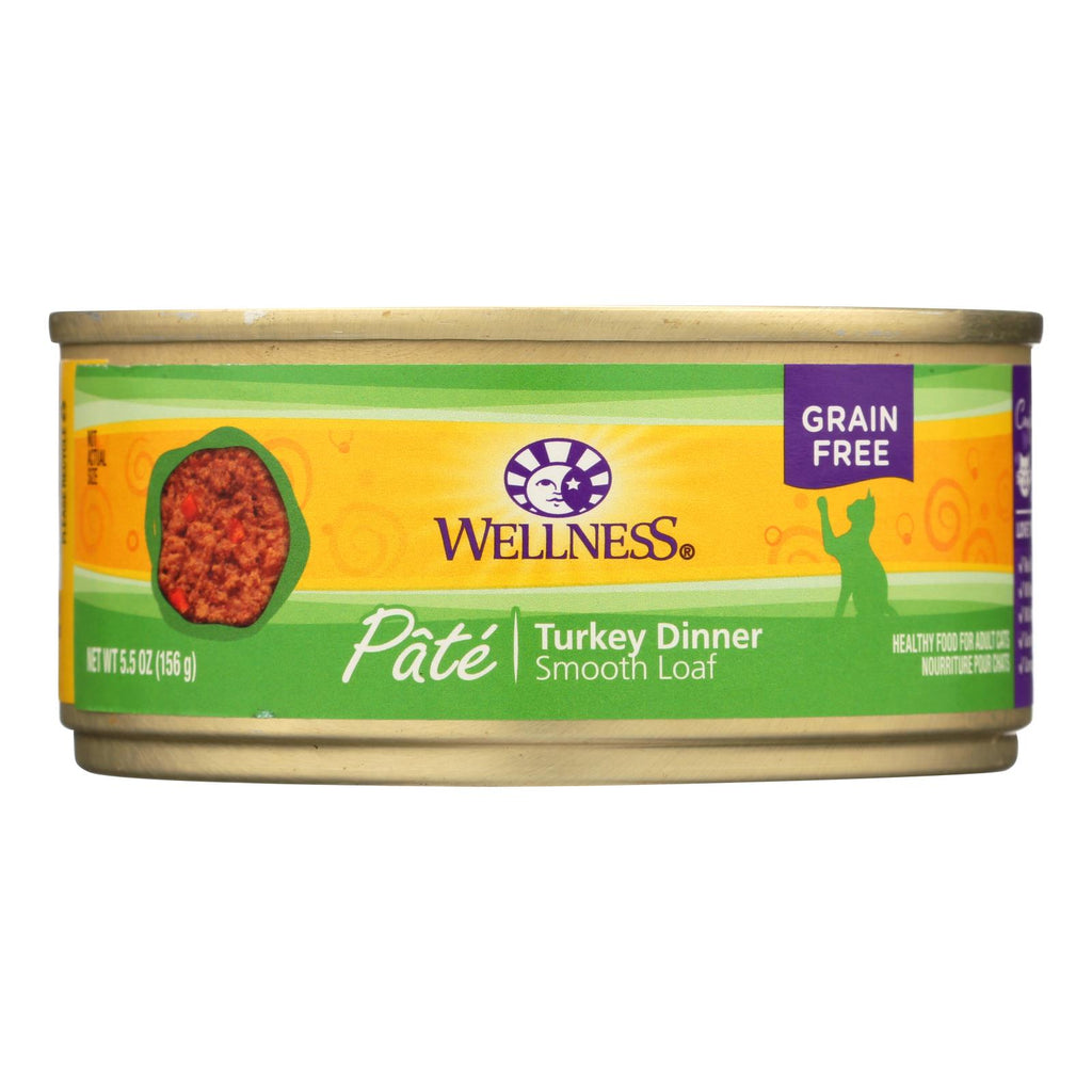 Wellness Pet Products Cat Food - Turkey Recipe - Case Of 24 - 5.5 Oz. - Lakehouse Foods