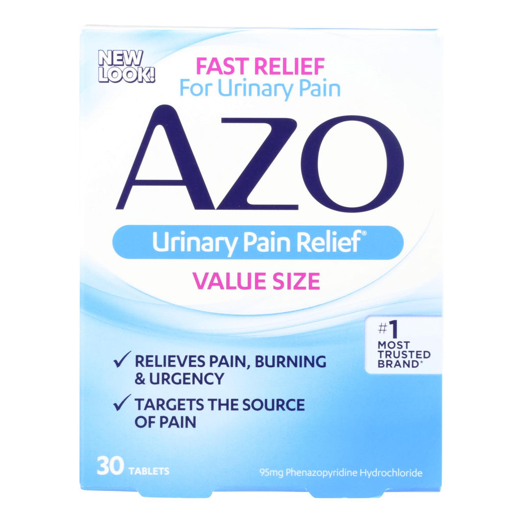 Azo Standard Urinary Pain Relief - 30 Tablets - Lakehouse Foods