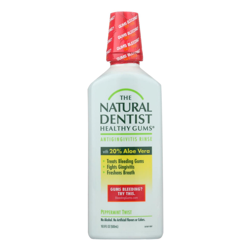 Natural Dentist Healthy Gums Antigingivitis Rinse Peppermint Twist - 16.9 Fl Oz - Lakehouse Foods
