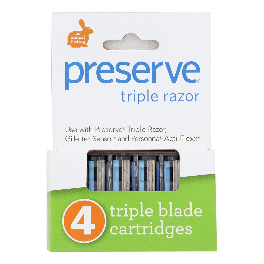 Preserve Triple Blade Refills - Case Of 6 - 4 Packs - Lakehouse Foods