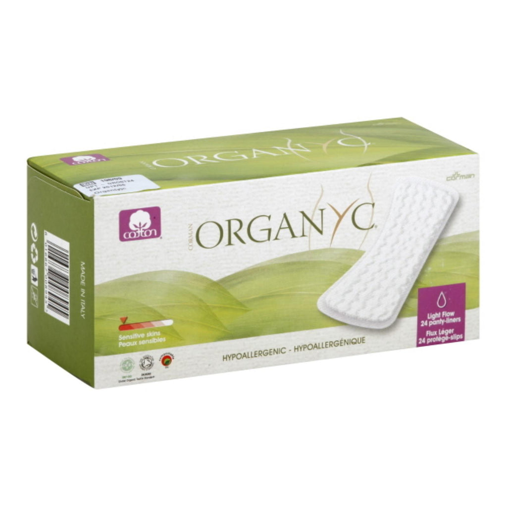 Organyc Cotton Flat Panty Liners - 24 Pack - Lakehouse Foods