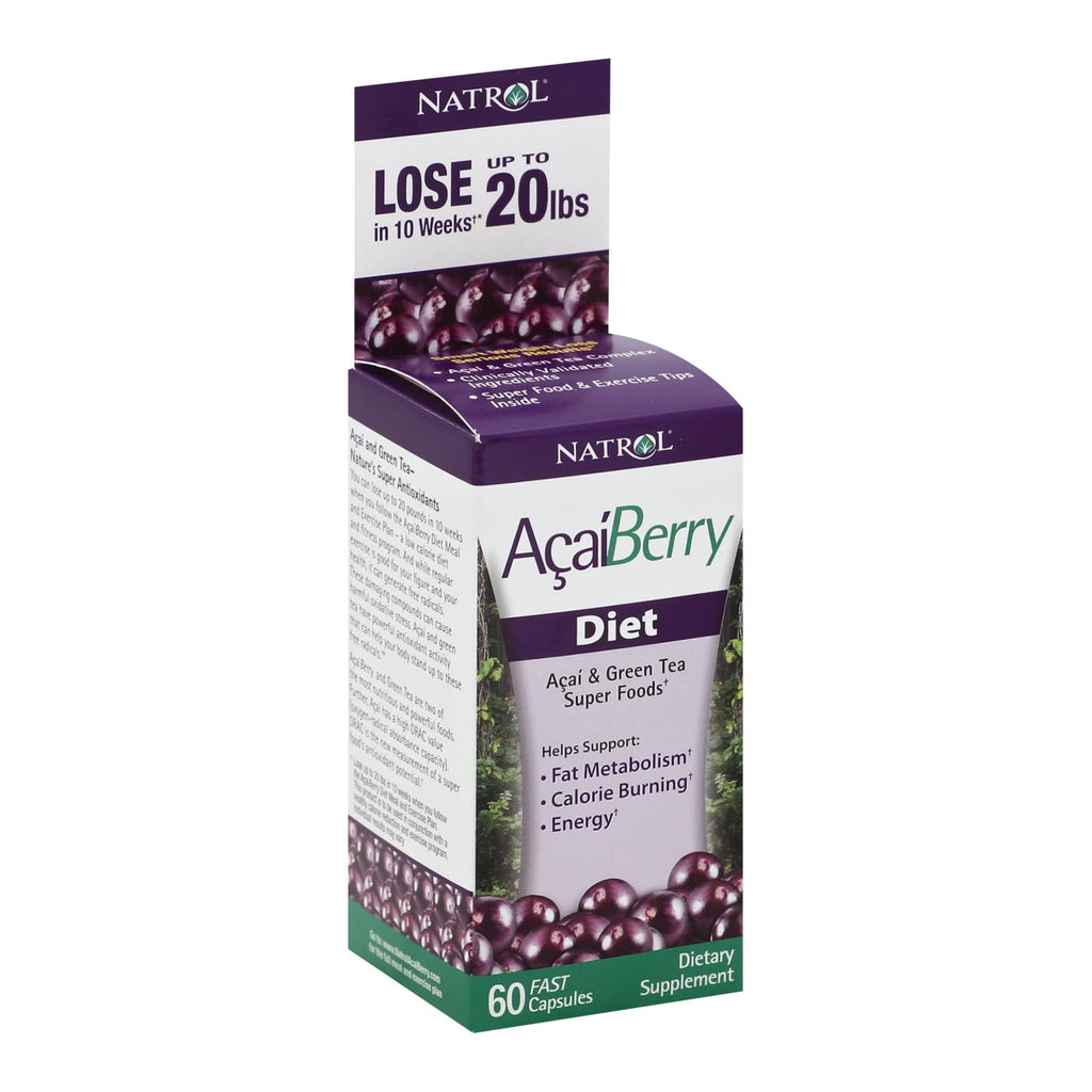 Natrol Acaiberry Diet - 60 Capsules - Lakehouse Foods