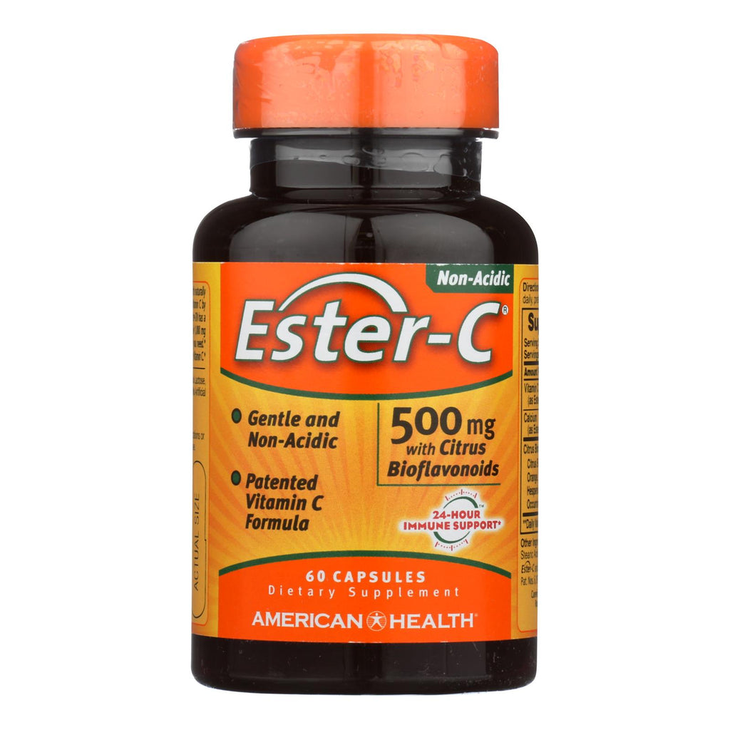 American Health - Ester-c With Citrus Bioflavonoids - 500 Mg - 60 Capsules - Lakehouse Foods