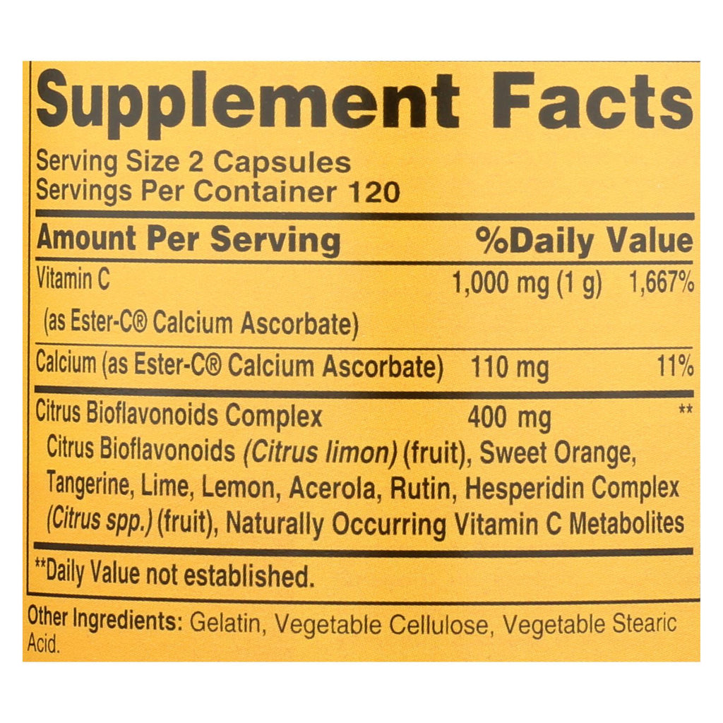 American Health - Ester-c With Citrus Bioflavonoids - 500 Mg - 240 Capsules - Lakehouse Foods