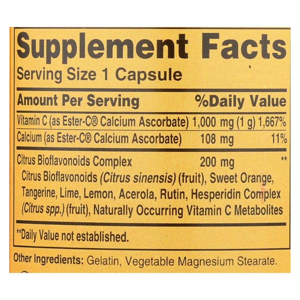 American Health - Ester-c With Citrus Bioflavonoids - 1000 Mg - 90 Capsules - Lakehouse Foods