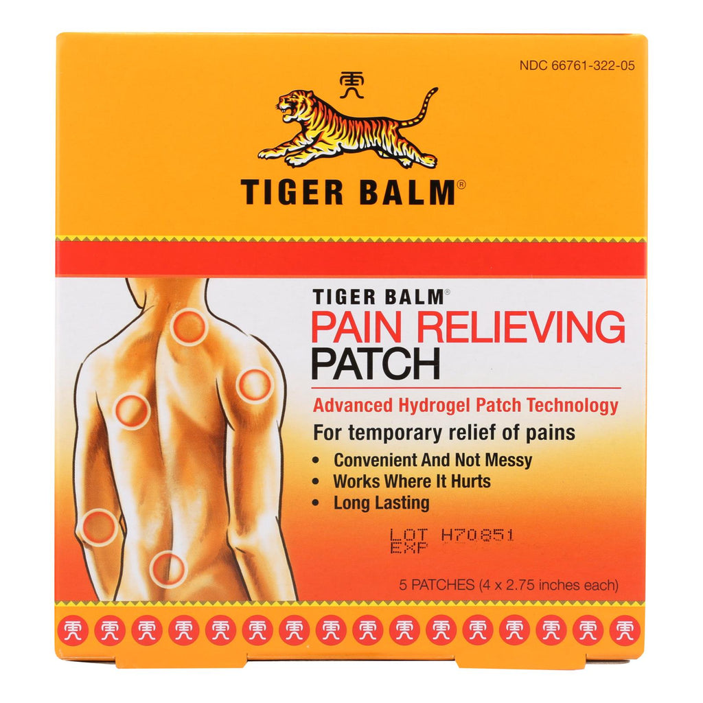 Tiger Balm Patch Display Center - Case Of 6 - 5 Packs - Lakehouse Foods