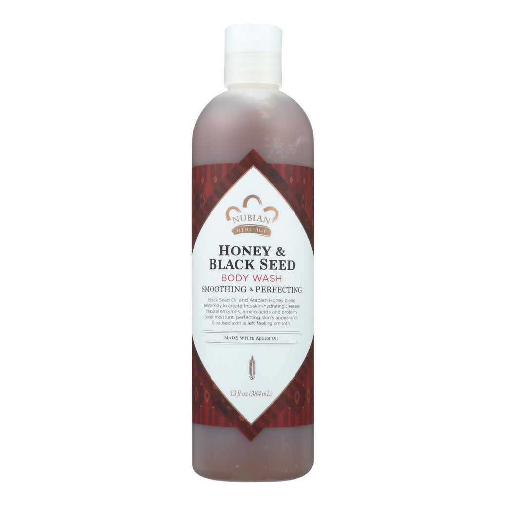 Nubian Heritage Body Wash Honey And Black Seed - 13 Fl Oz - Lakehouse Foods