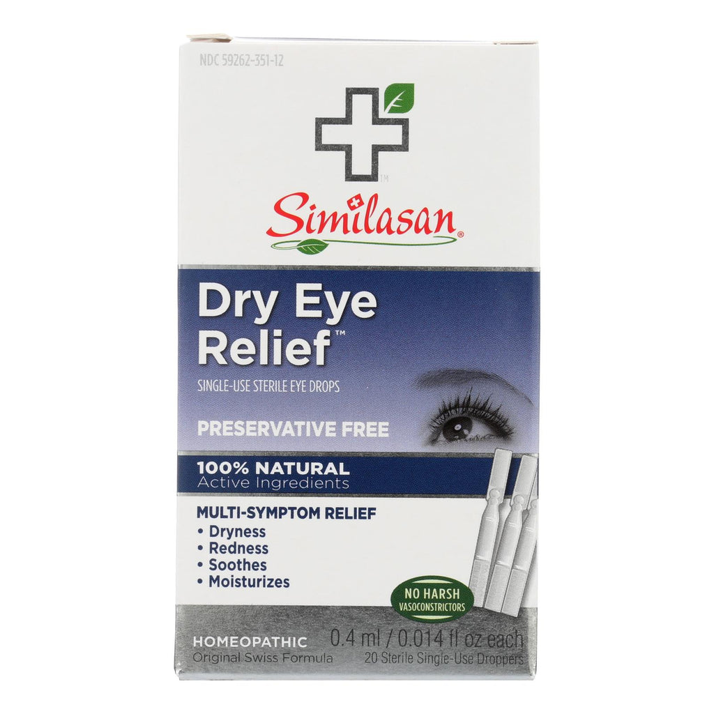 Similasan Dry Eye Relief - 20 Sterile Single-use Droppers - Lakehouse Foods
