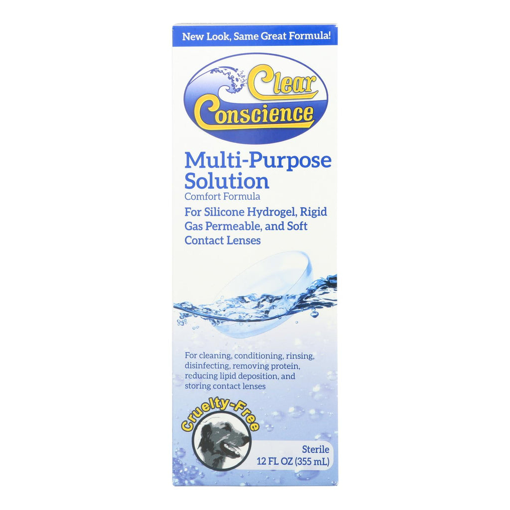 Clear Conscience Multi Purpose Contact Lens Solution - 12 Oz - Lakehouse Foods