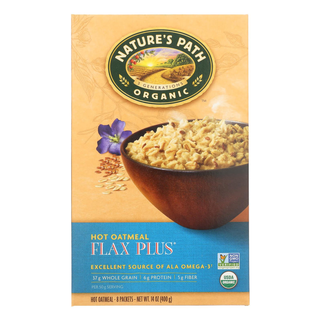 Nature's Path Hot Oatmeal - Flax Plus - Case Of 6 - 14 Oz. - Lakehouse Foods