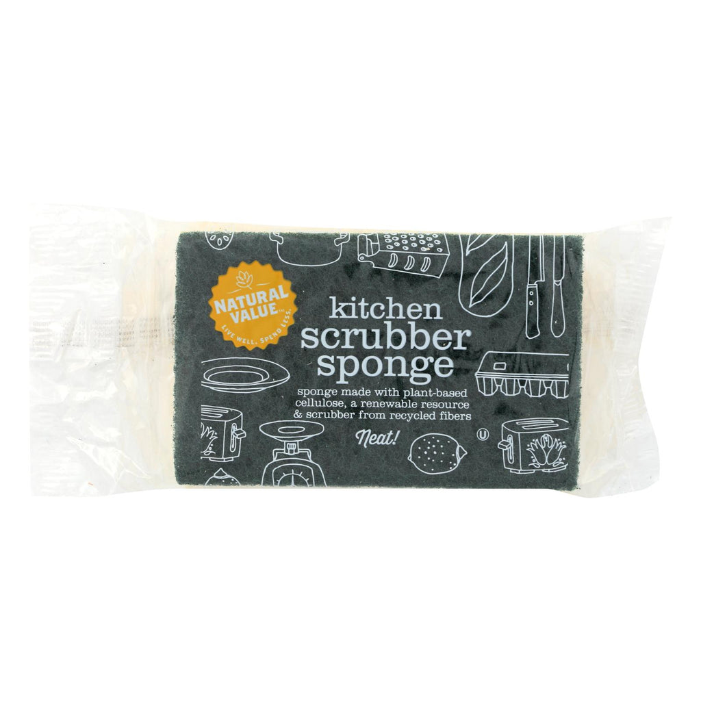 Natural Value Sponges And Scrubbers - Case Of 24 - 1 Count - Lakehouse Foods