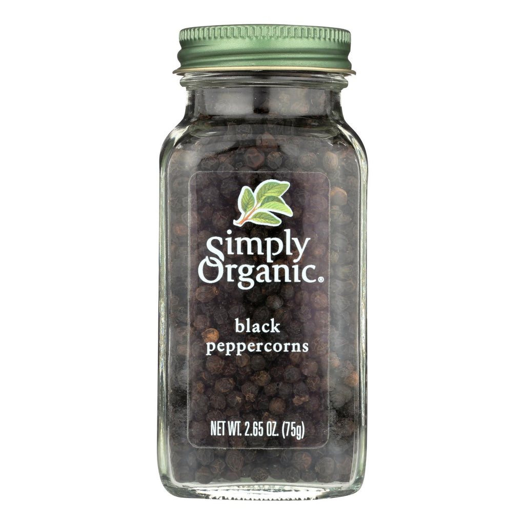 Simply Organic Black Peppercorns - Case Of 6 - 2.65 Oz. - Lakehouse Foods