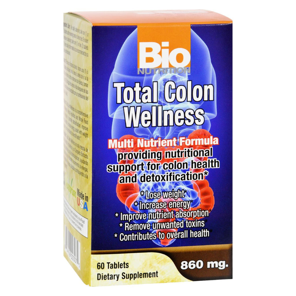 Bio Nutrition - Total Colon Wellness - 60 Tablets - Lakehouse Foods