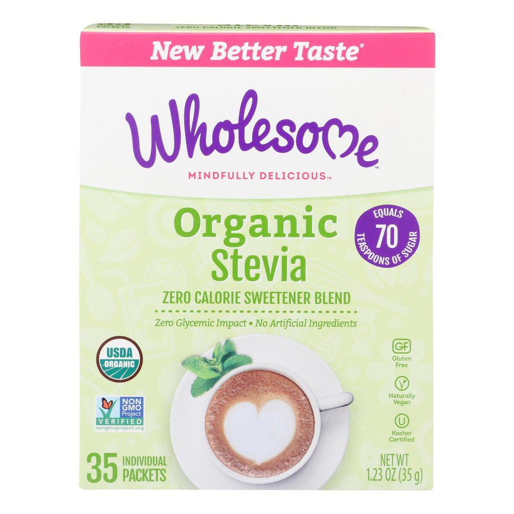 Wholesome Sweeteners Stevia - Organic - 35 Count - 1.23 Oz - Case Of 6 - Lakehouse Foods