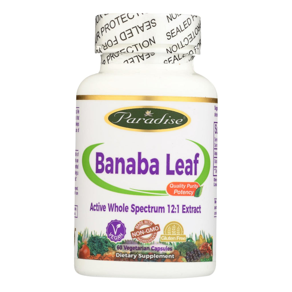 Paradise Herbs Banana Leaf - 60 Vcaps - Lakehouse Foods