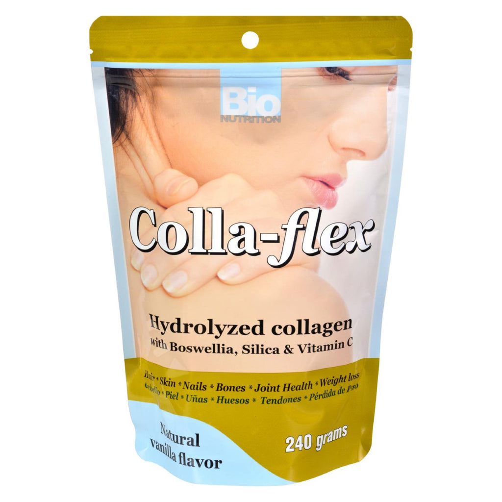 Bio Nutrition - Colla-flex Hydrolyzed Collagen Natural Vanilla - 240 G - Lakehouse Foods
