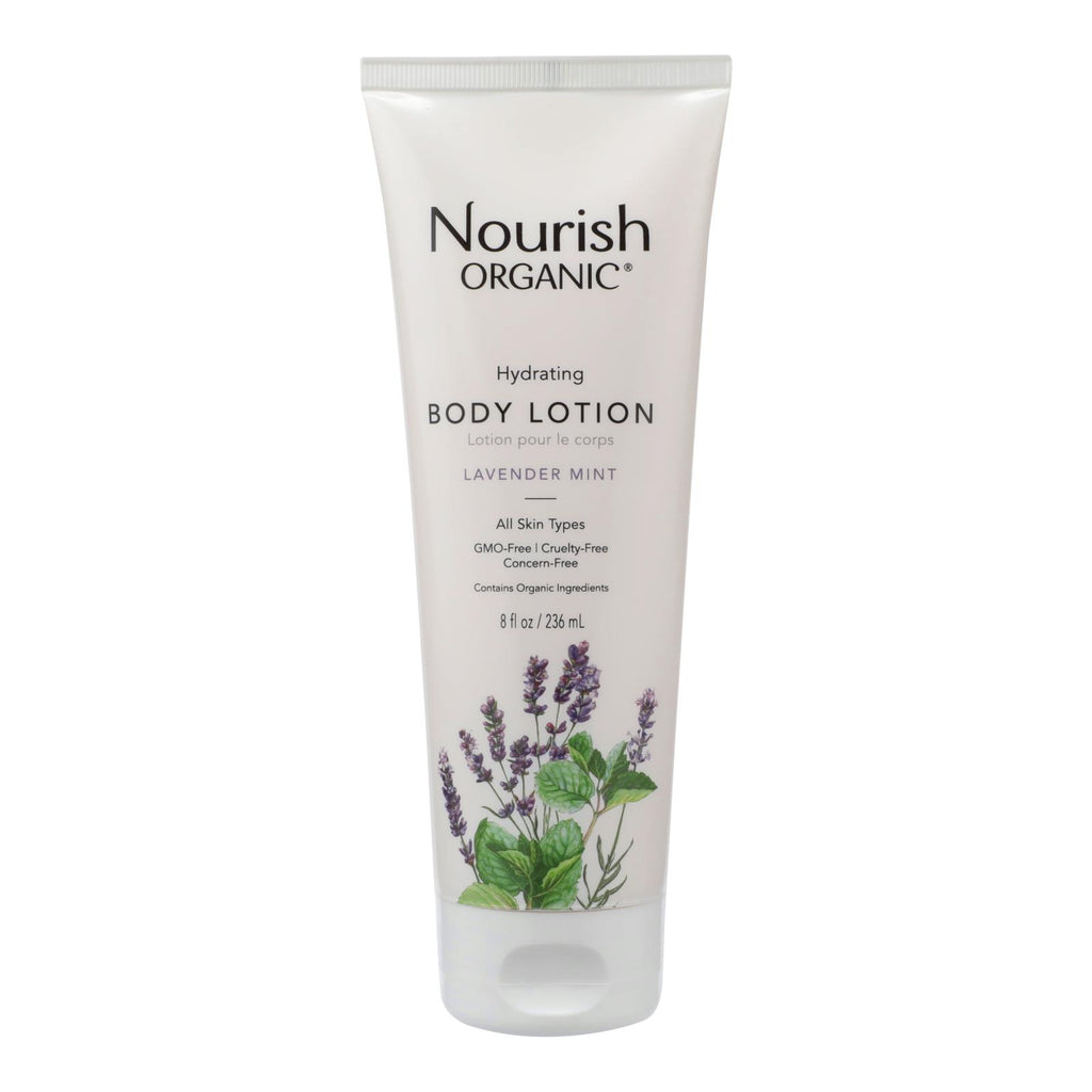 Nourish Organic Body Lotion Lavender Mint - 8 Fl Oz - Lakehouse Foods