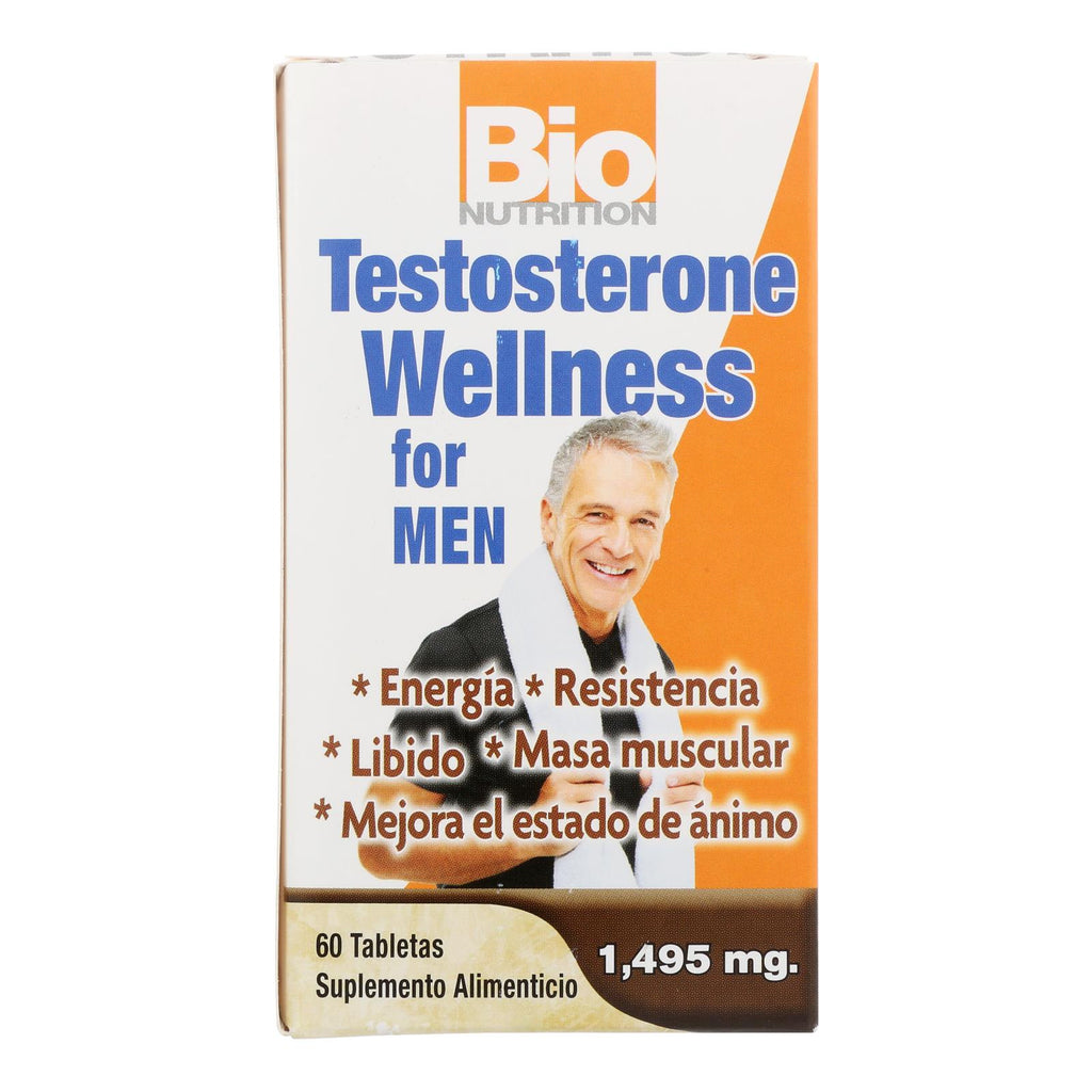 Bio Nutrition - Testosterone Wellness For Men - 60 Tablets - Lakehouse Foods