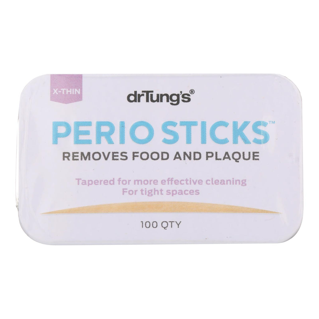 Dr. Tung's Perio Sticks - Extra Thin - Case Of 6 - 100 Pack - Lakehouse Foods